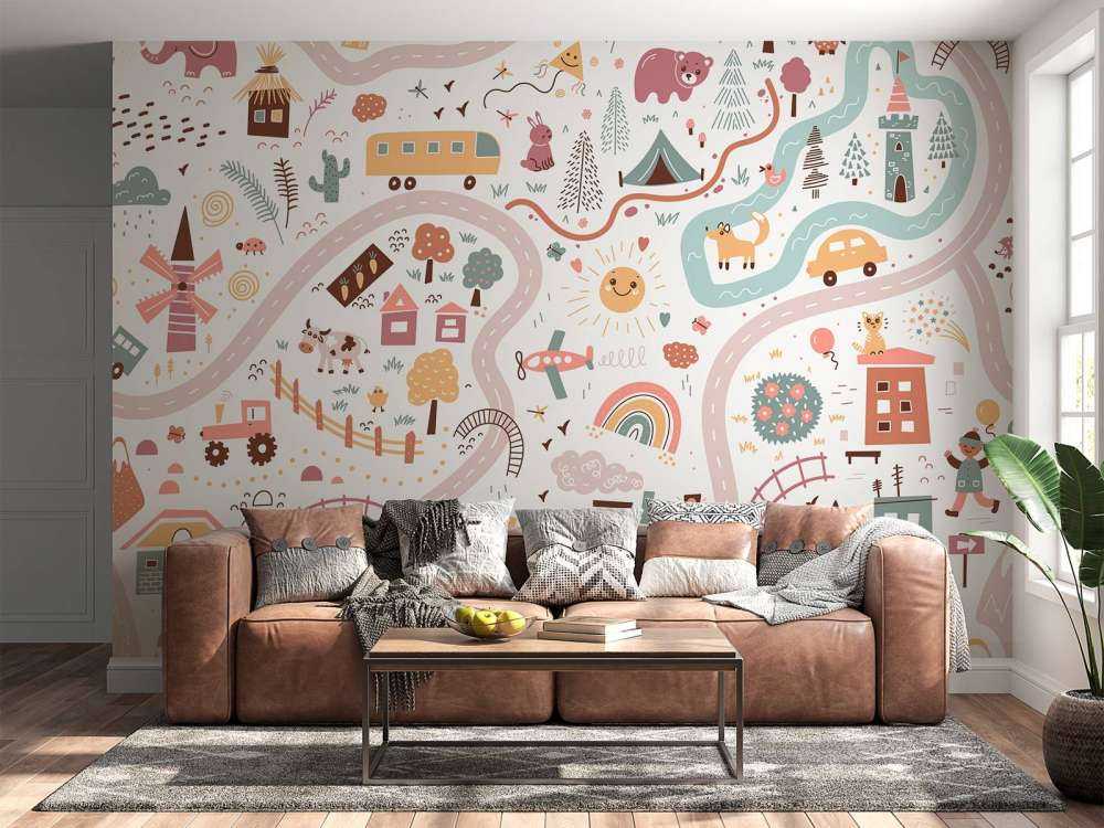 Dziecięca mapa świata