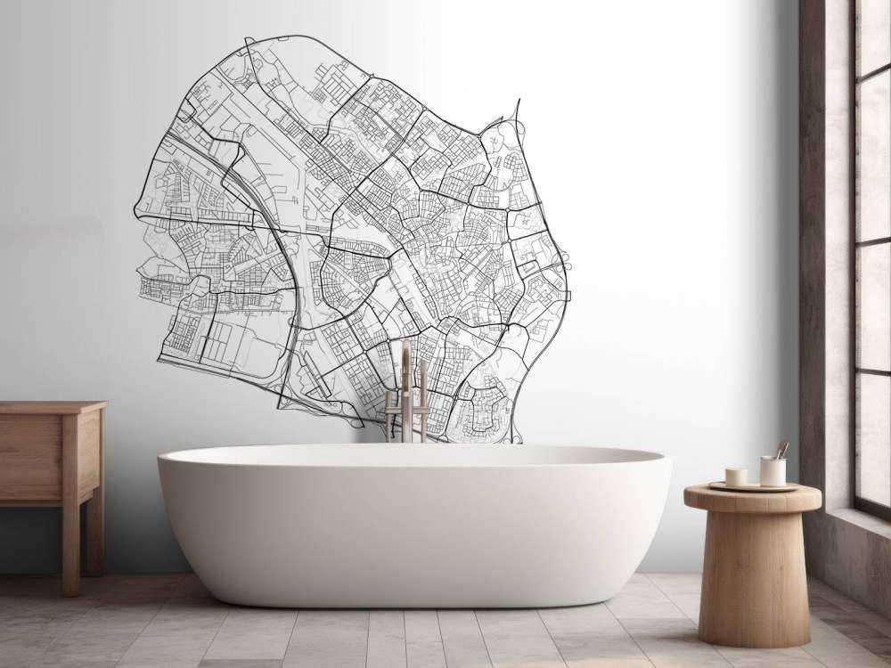 Mapa Utrechtu, biała