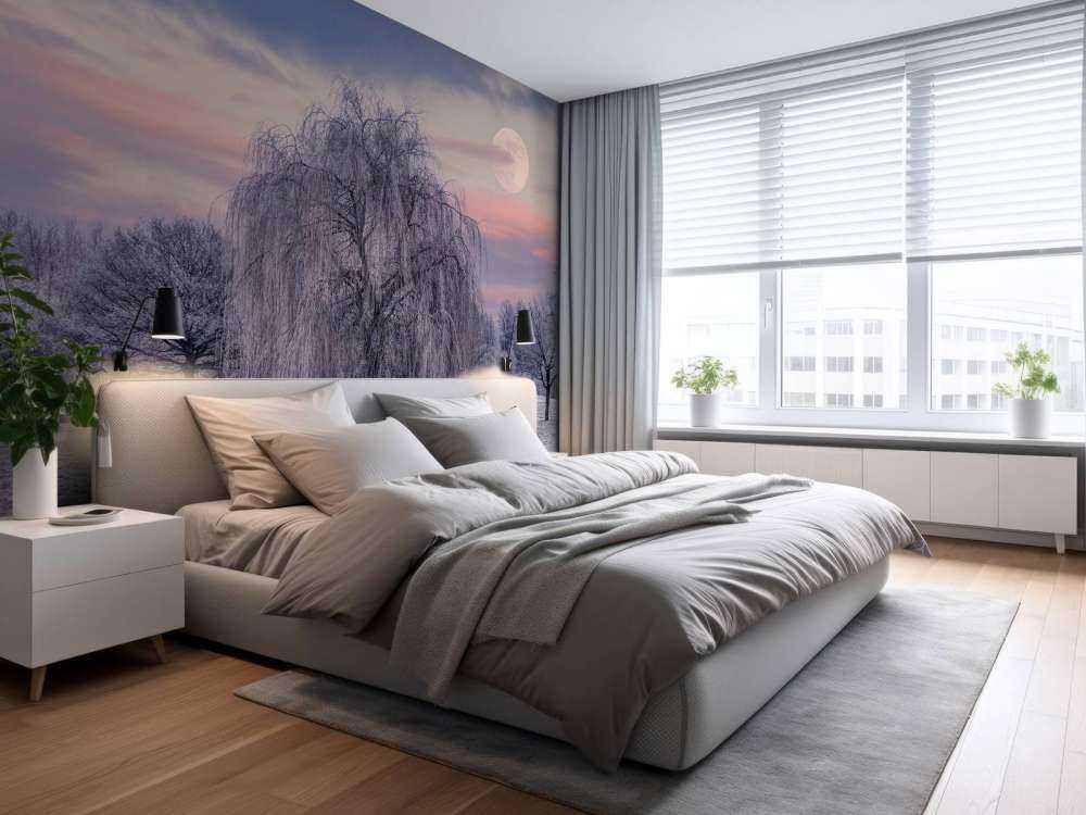 Drzewo pokryte mrozem