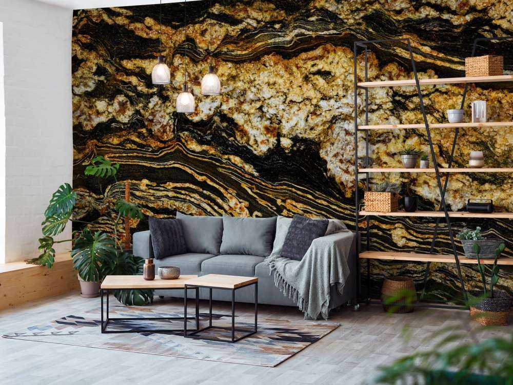 Czarny złoty marmur