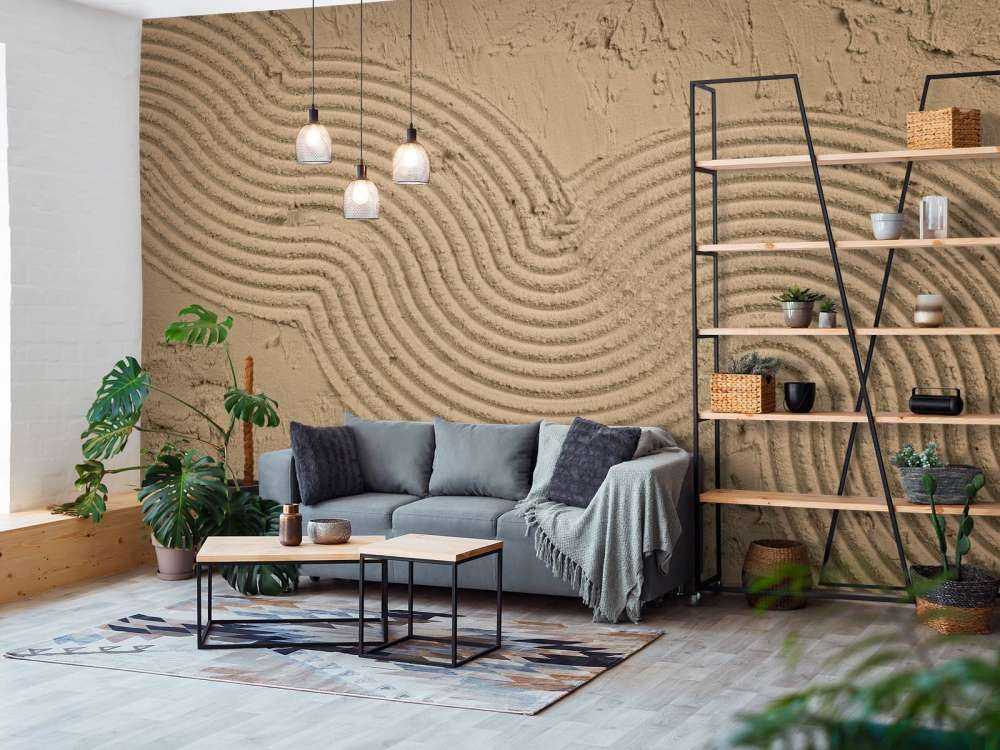 Organiczne linie i struktury w kolorze złotego brązu