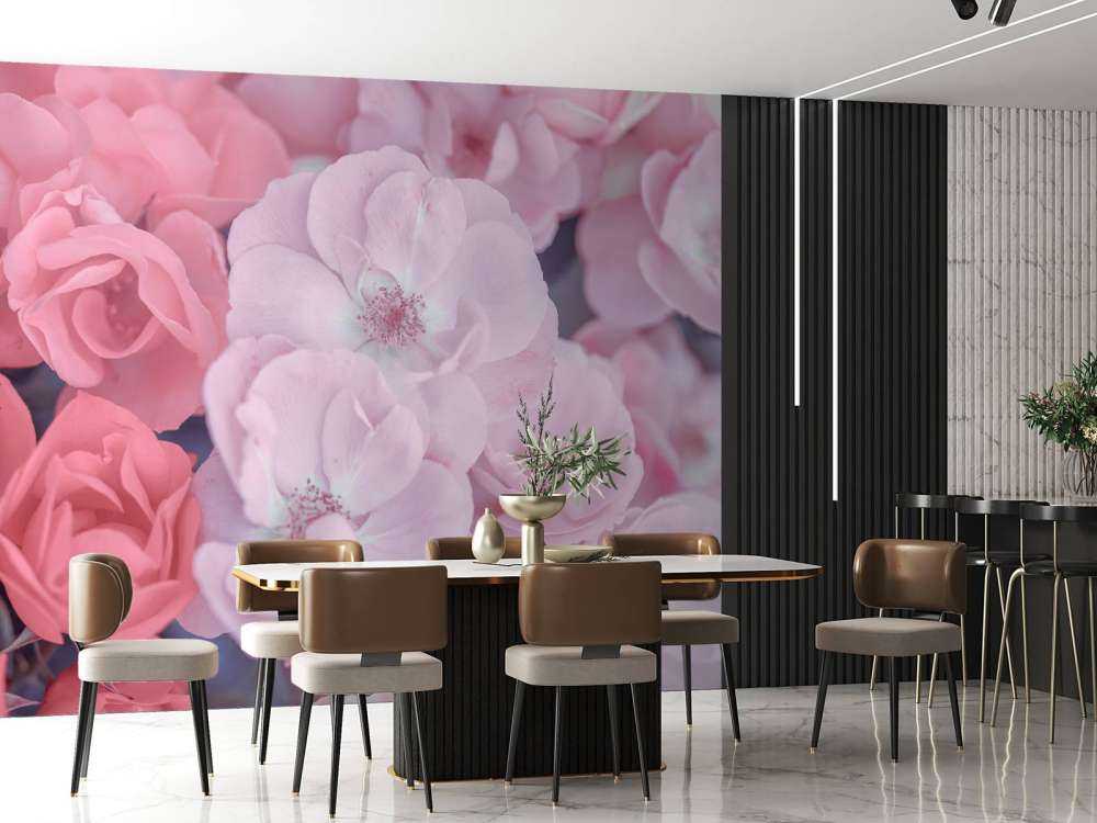 Różowe kwiaty urzędnicze