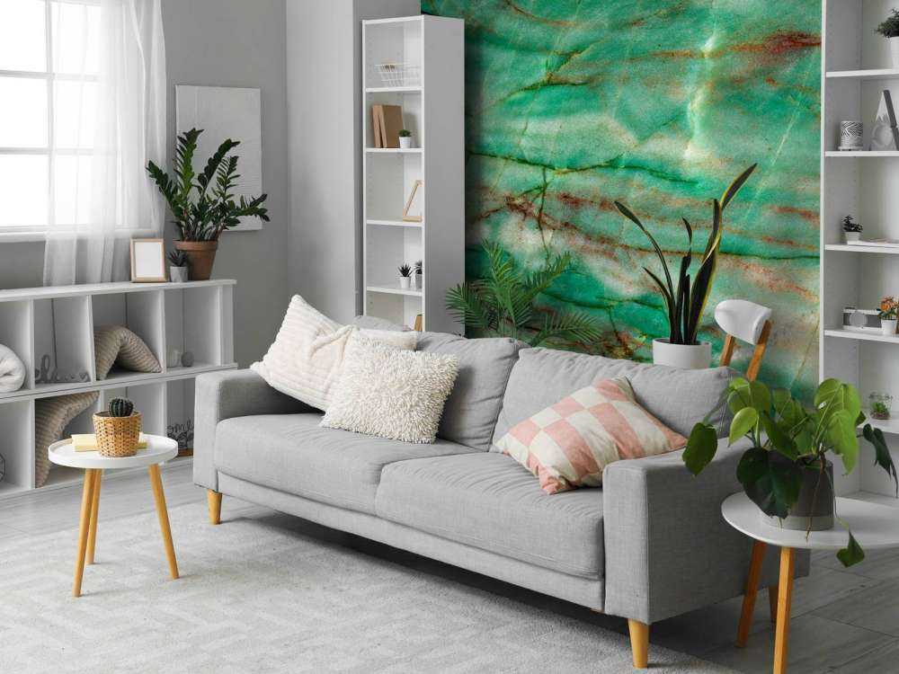 Marmur z zielonymi paskami