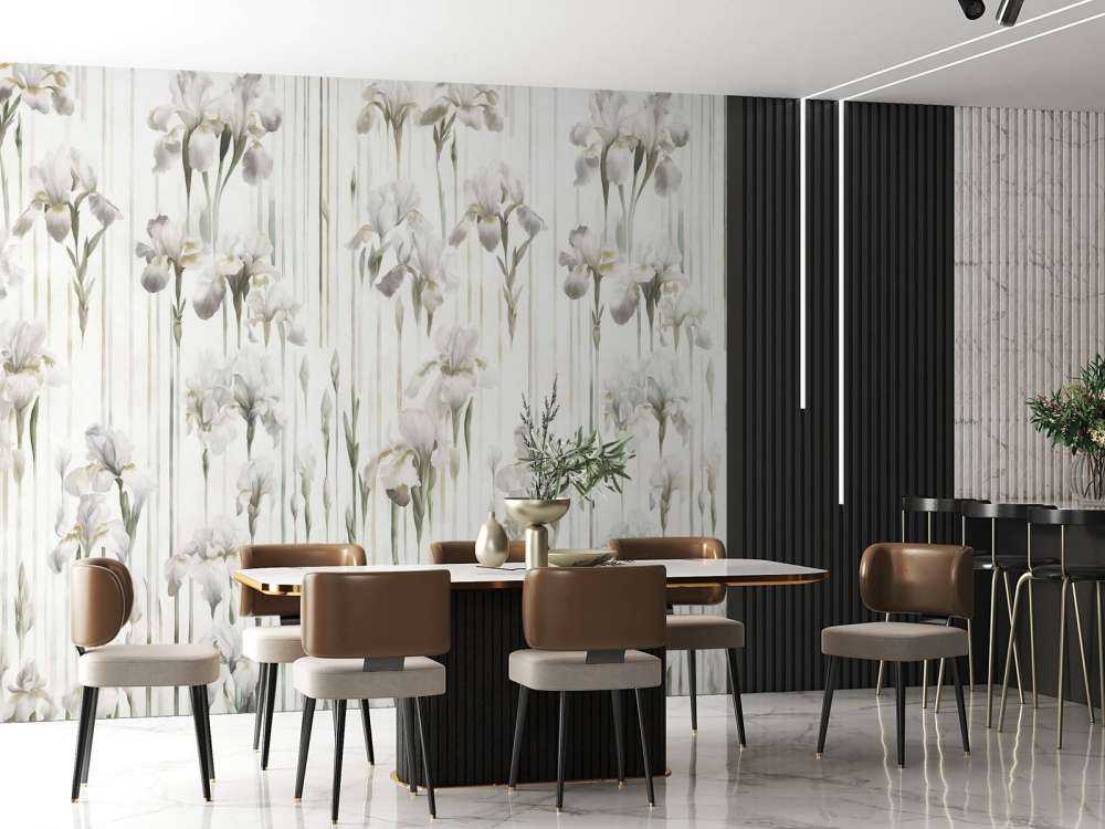 Irysy i paski bezszwowe beżowe