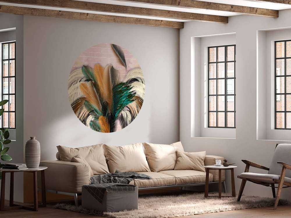 Pióra w kształcie kwiatów