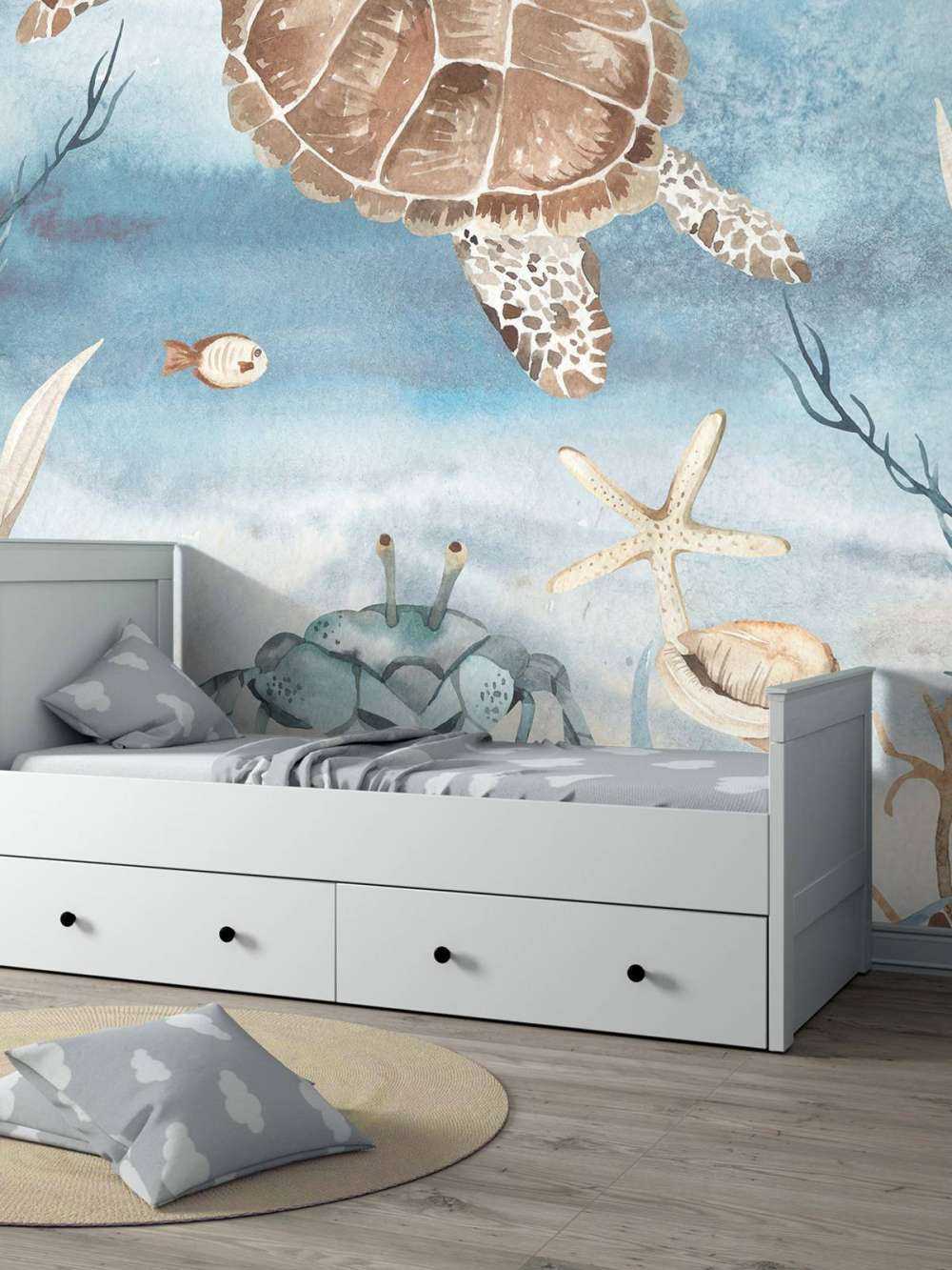 Akwarela żółw morski