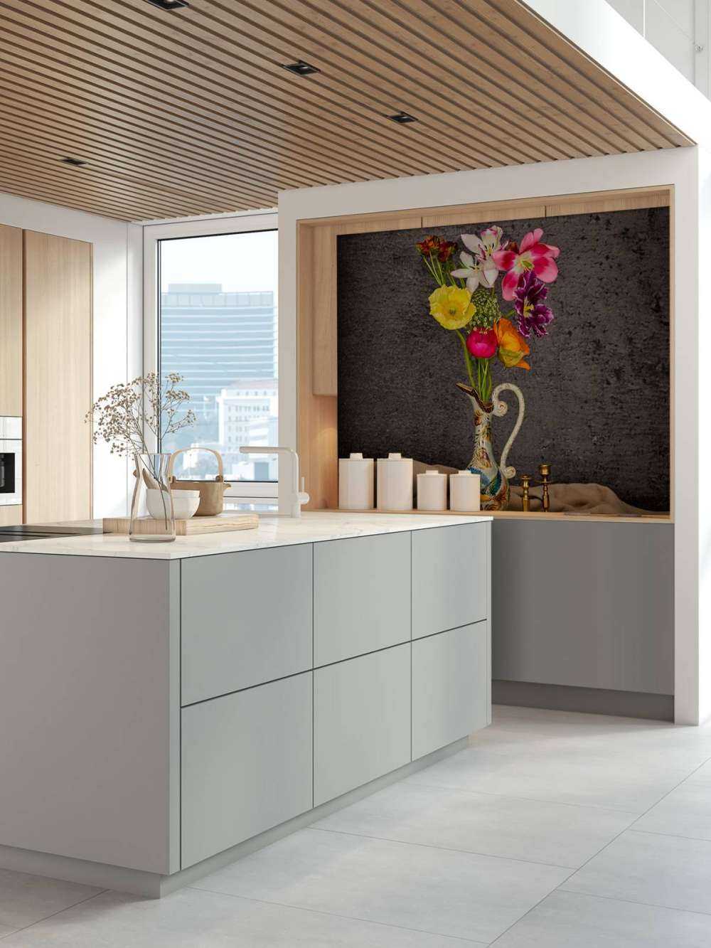 Kwiaty w klasycznym wazonie