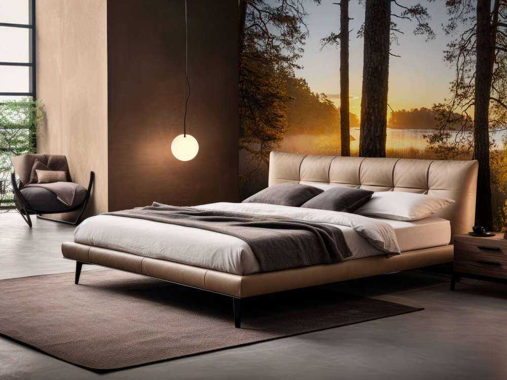 Las o zachodzie słońca