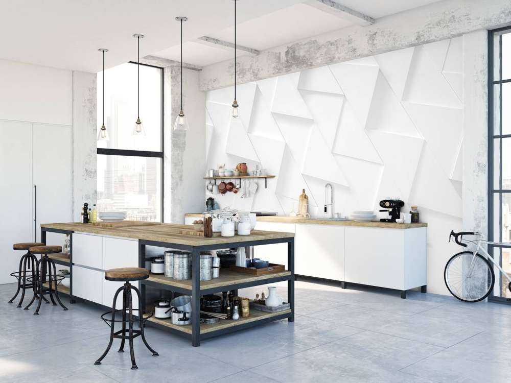 Białe trójkąty 3D