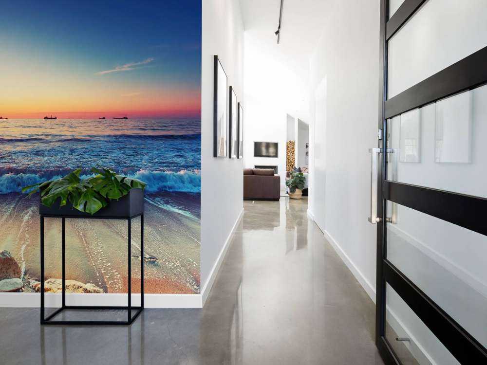 Zachód słońca nad morzem