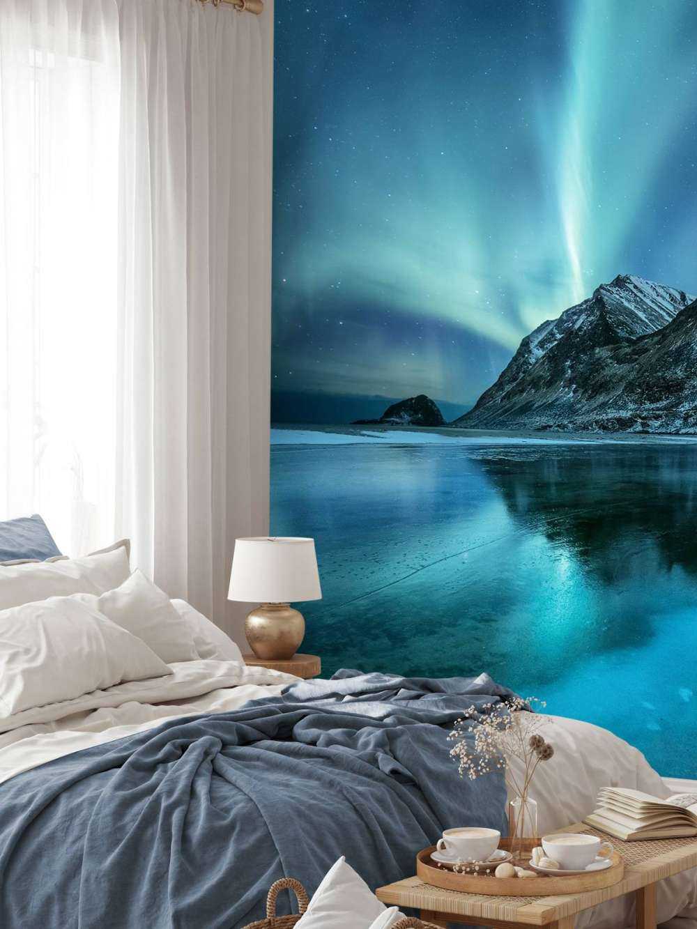 Niebieskie światła północne