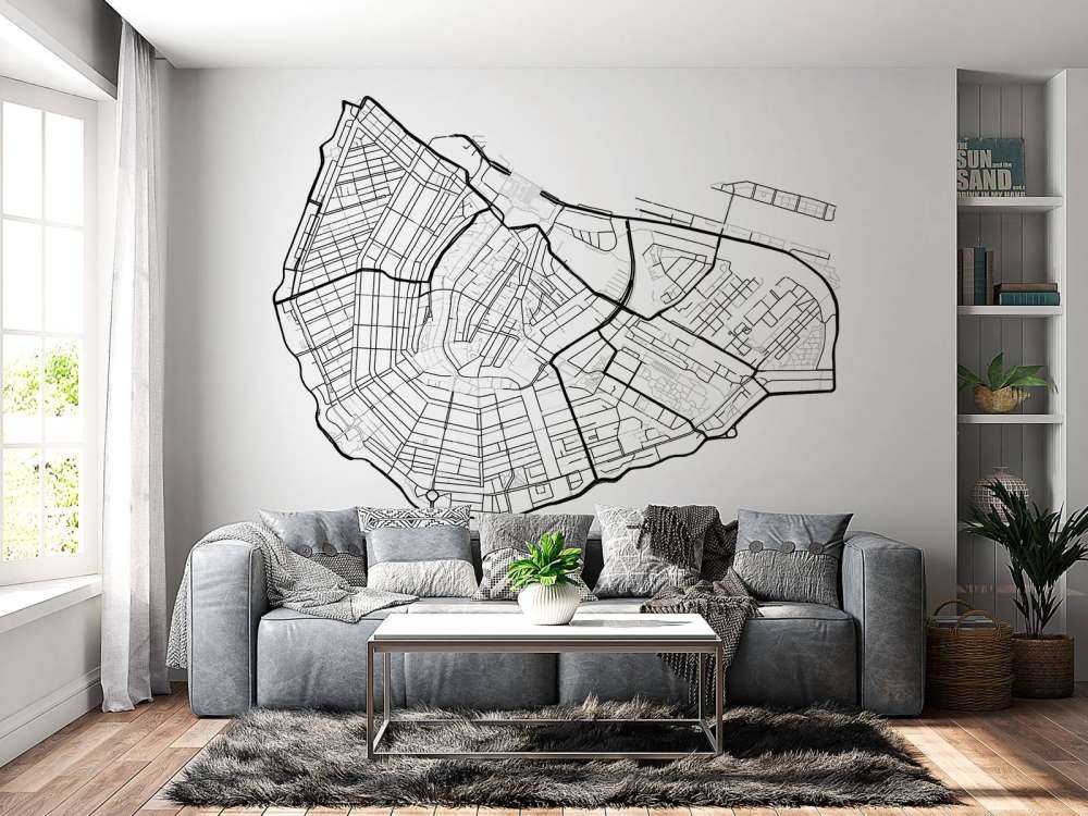 Unikatowa mapa Amsterdamu