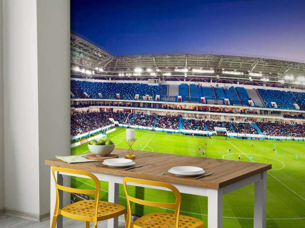 Panorama stadionu piłkarskiego