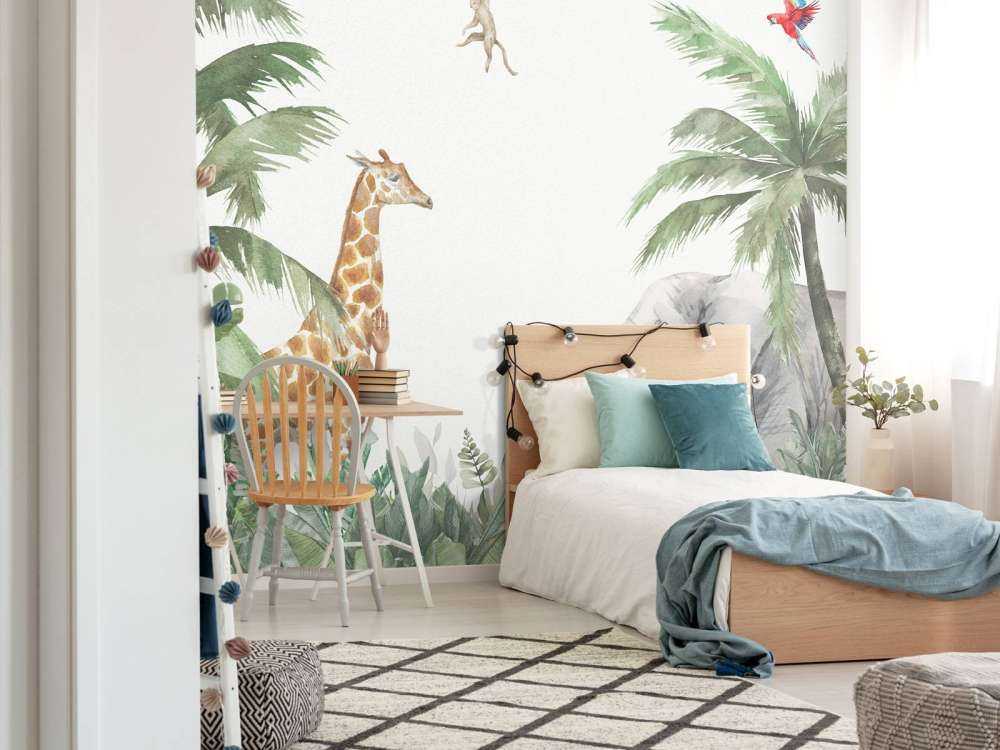 Kolorowe zwierzęta w dżungli 