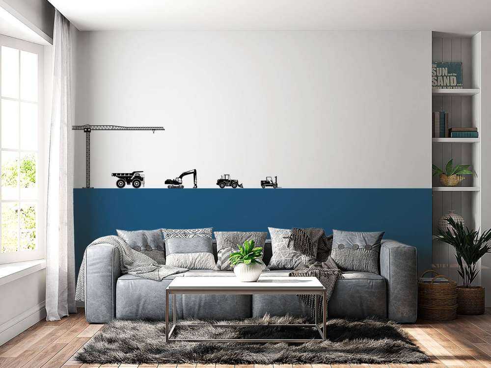 Sylwetki pojazdów budowlanych