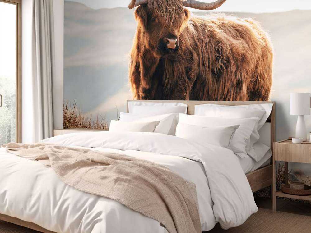 Szkocki wyżyn na wzgórzu