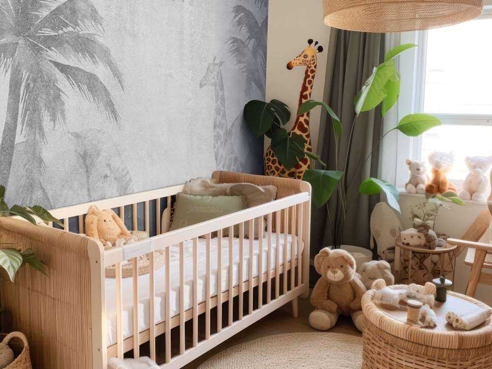 Wesołe zwierzęta z dżungli na betonie