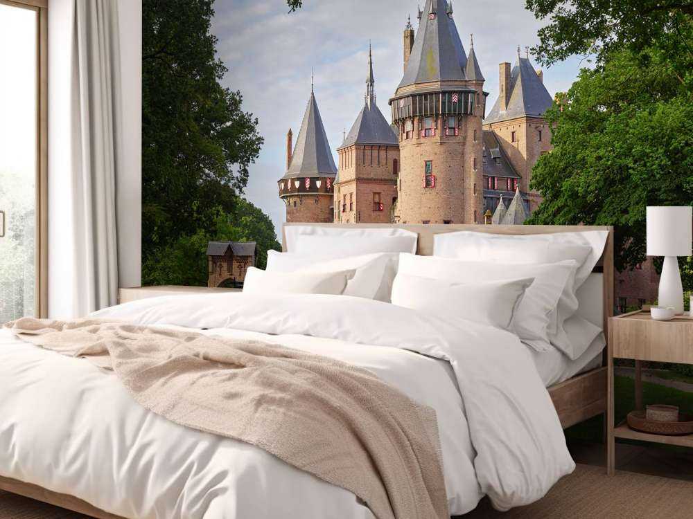 Zamek de Haar od strony ogrodu