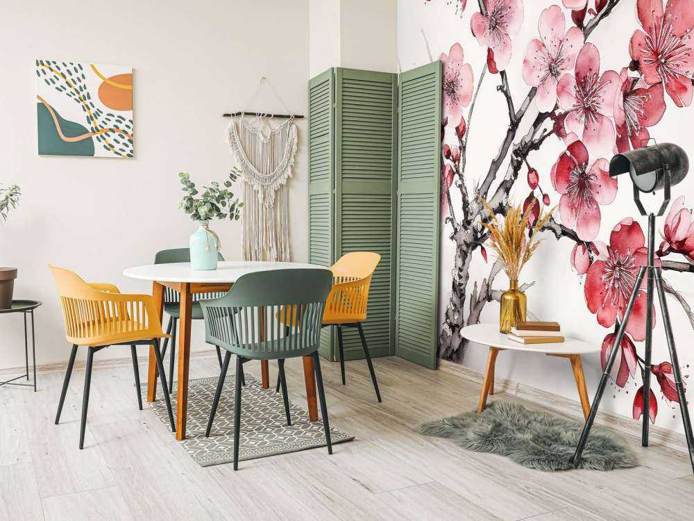 Gałązki kwitnącej wiśni #6