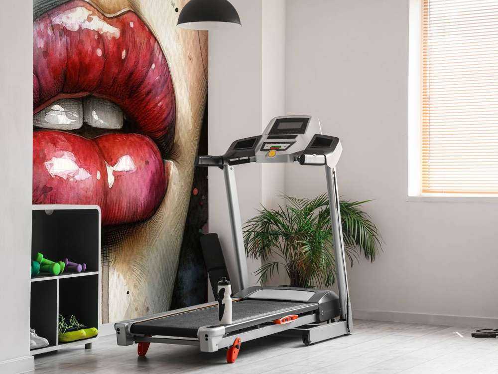 Usta kobiety akwarela #1