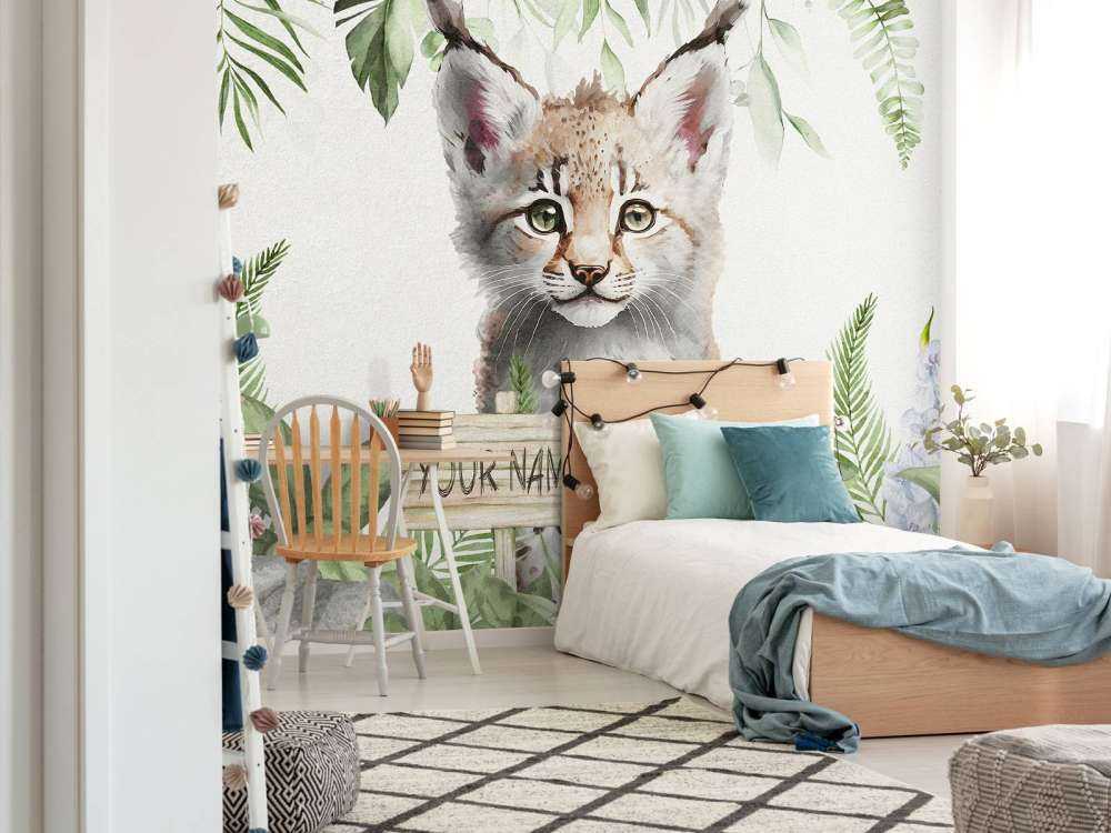 Mały ryś w dżungli