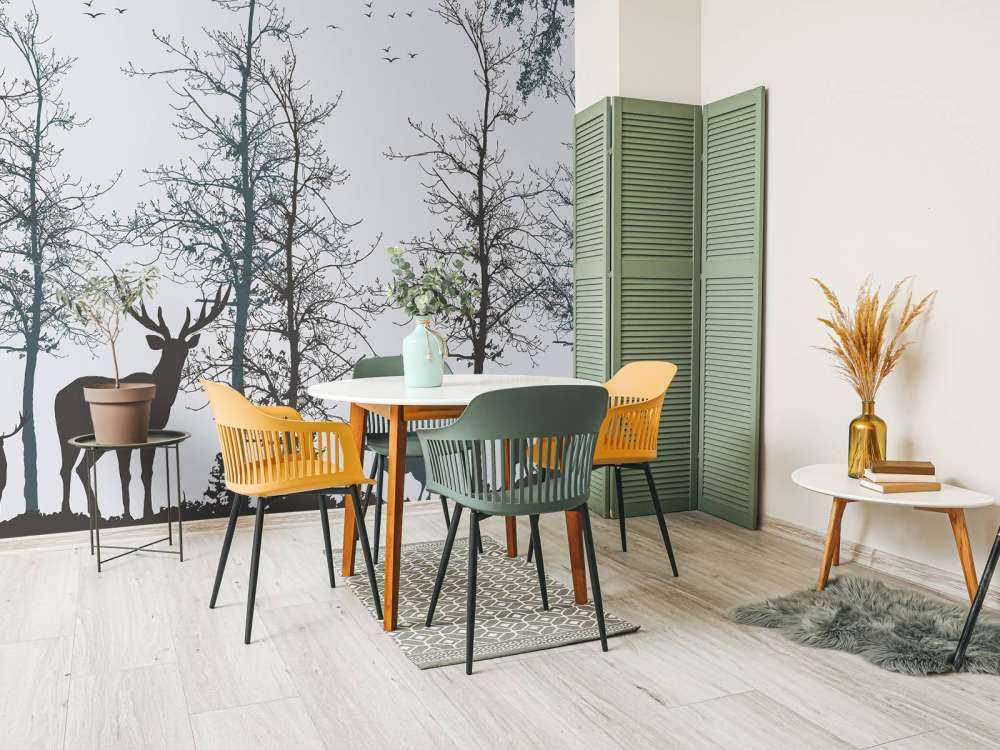 Kontur zimy Leśna cisza