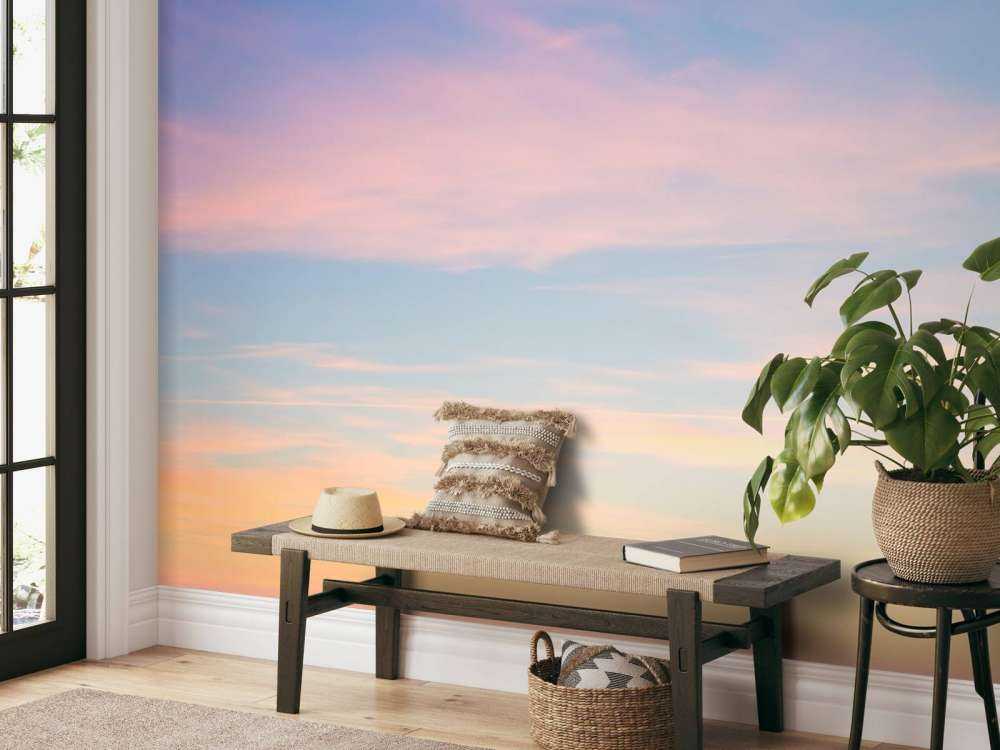 Niebo z miękkimi kolorami