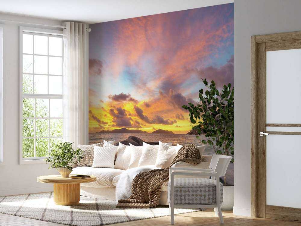 Zachód słońca na tropikalnej plaży