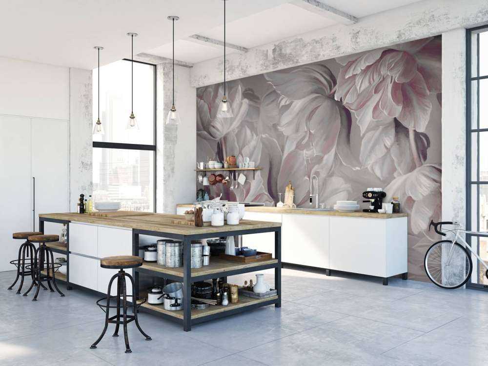 Duże Tulipany Szare