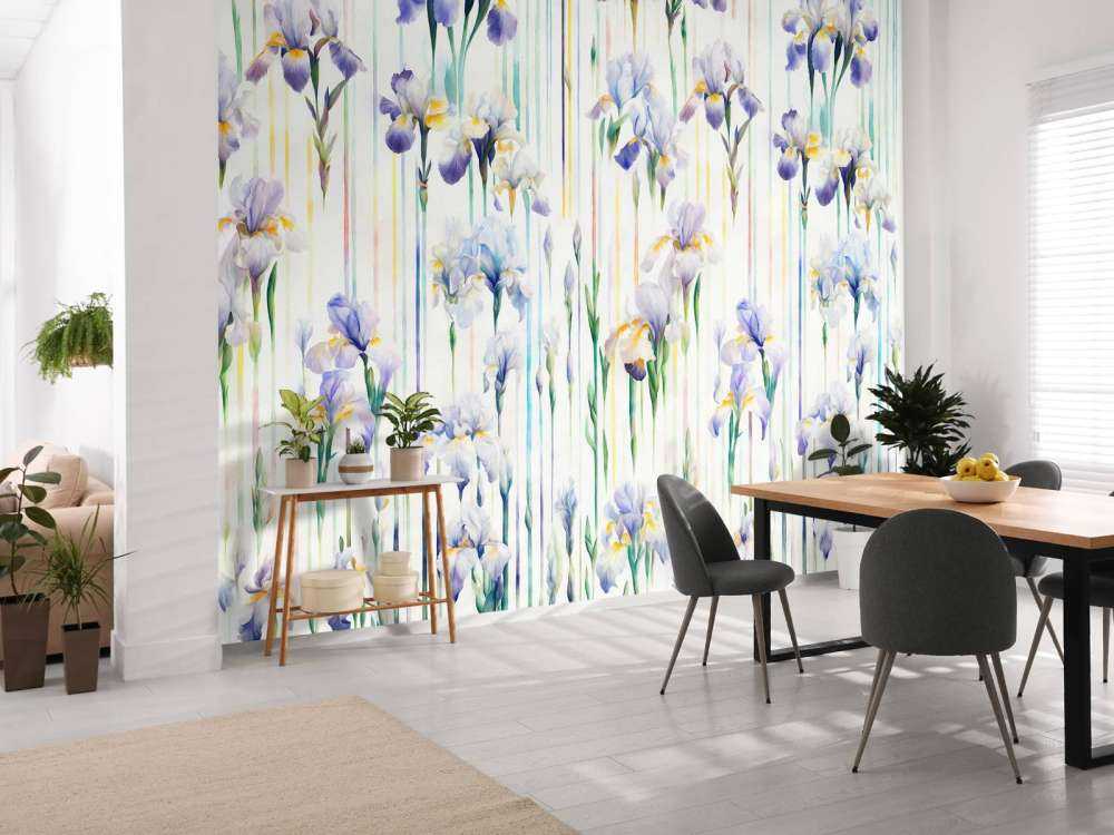 Irysy i paski bezszwowe pastelowe