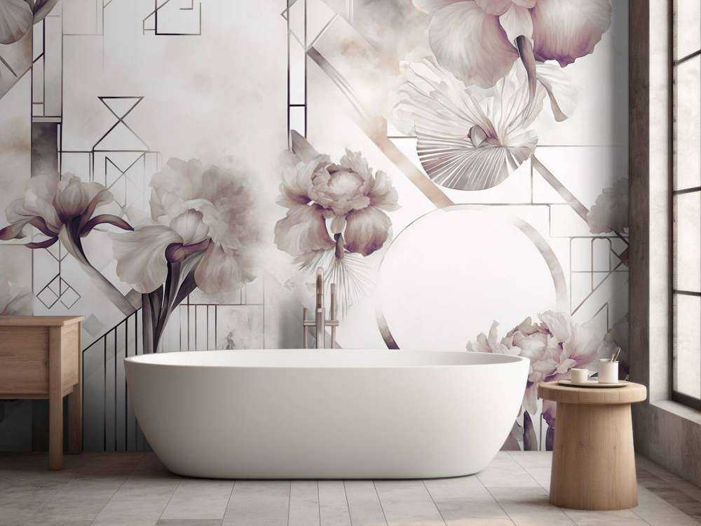 Geometria akwarelowa brązowa