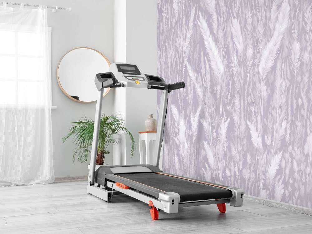 Ściana traw polowych - fioletowa