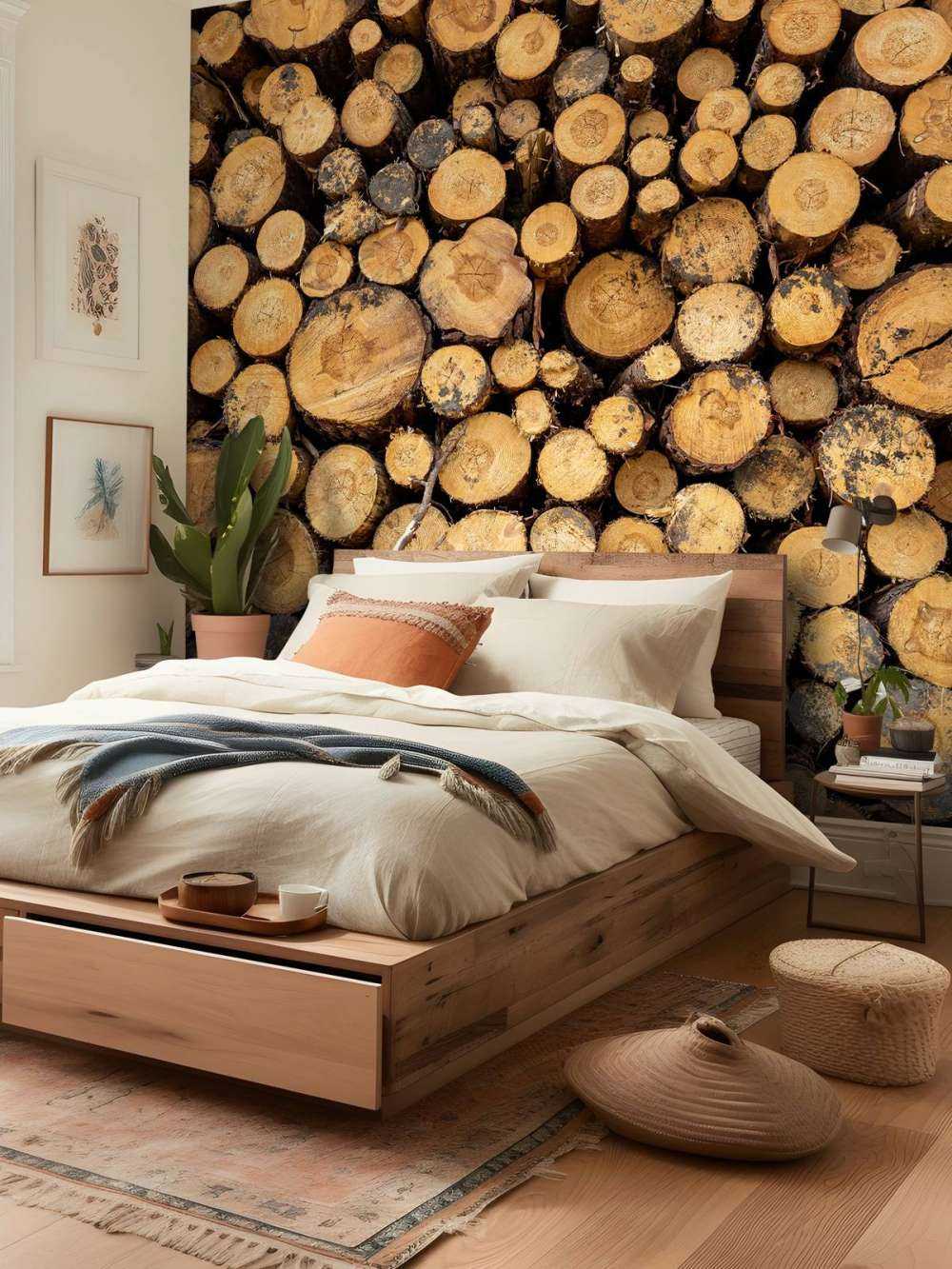 Drewno ułożone w stos