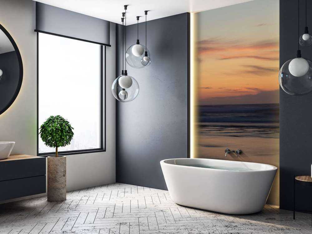 Zachód słońca na wybrzeżu