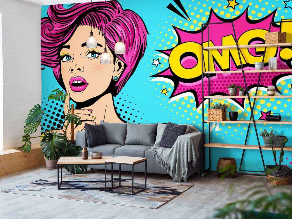 Kobieta w stylu pop-artu