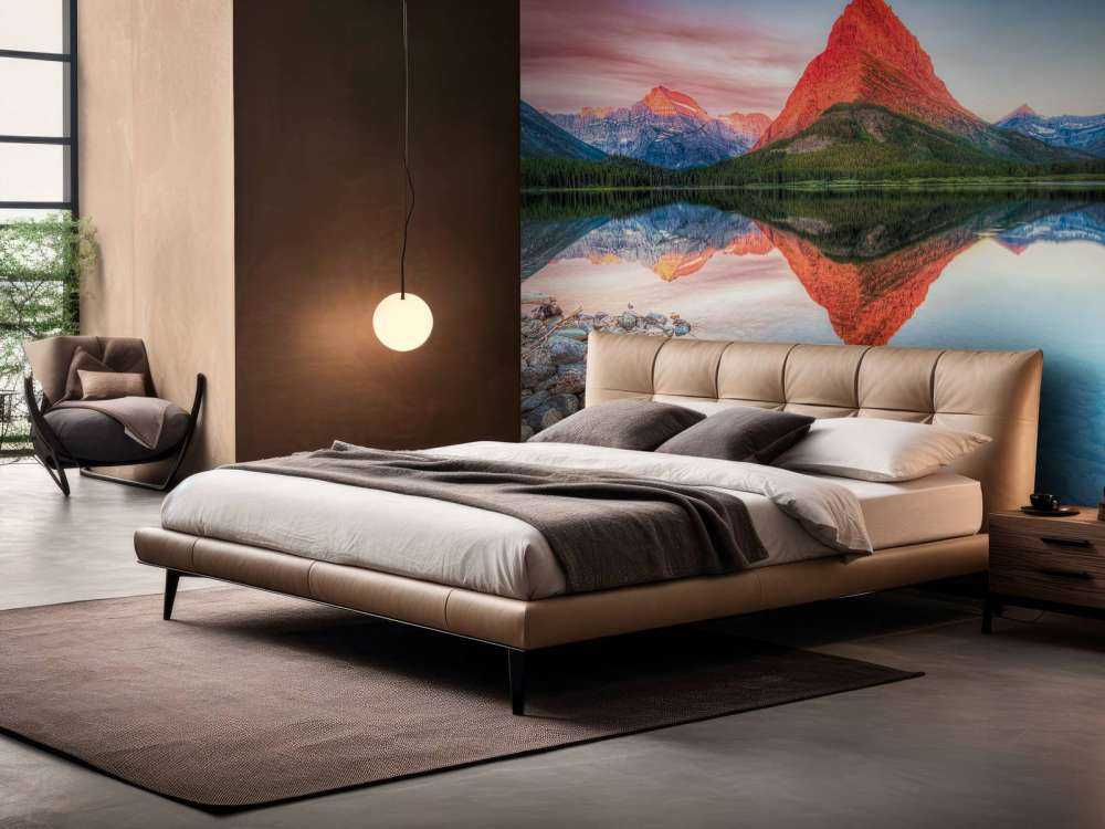 Czerwony szczyt góry