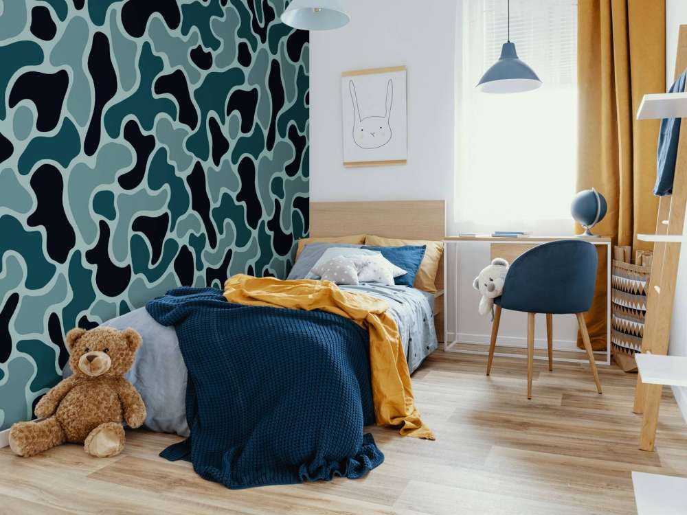 Zielony, szary kamuflaż