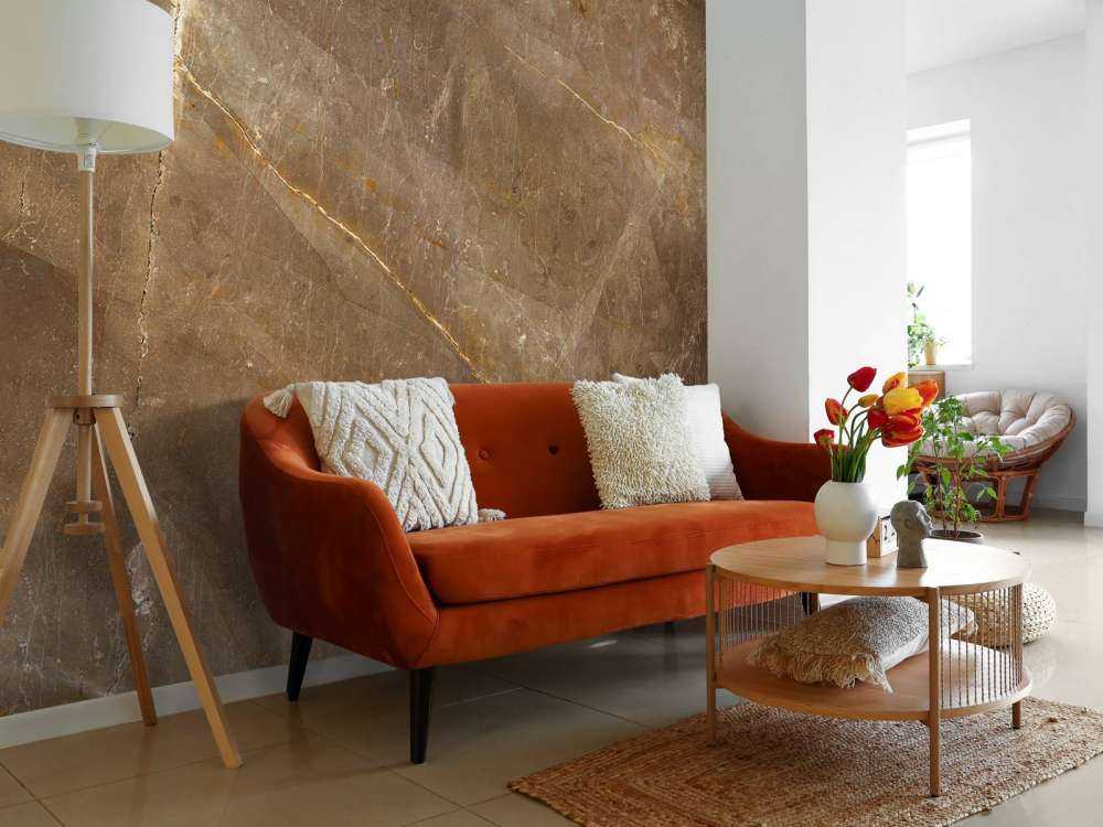 Naturalny brązowy marmur