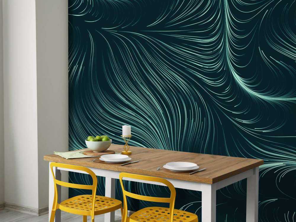 Zielone podświetlone linie