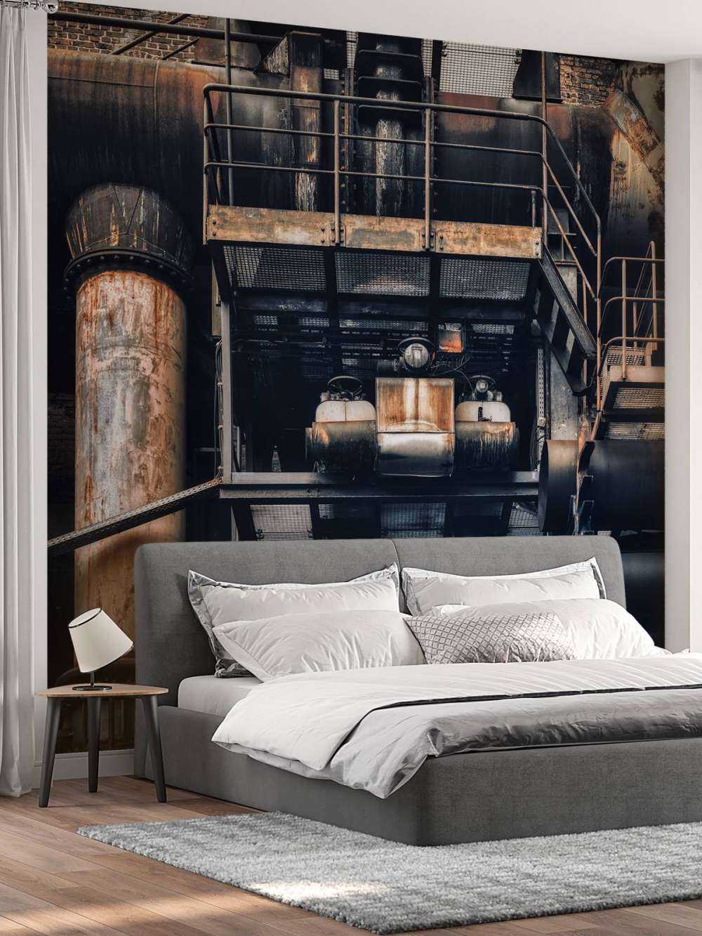 Rury w starej fabryce