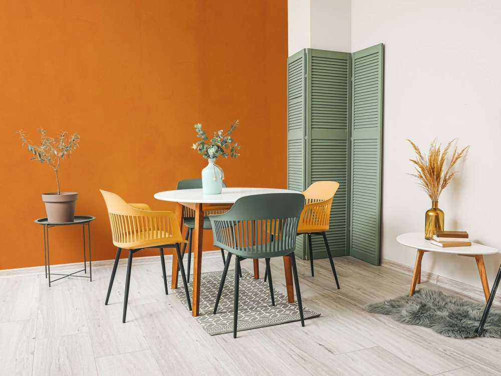 Pomarańczowobrązowy beton