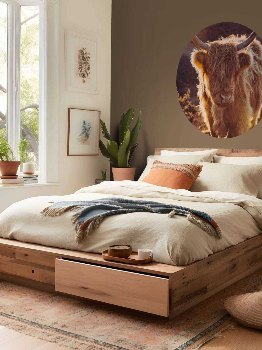 Szkocki wyżyn w słońcu