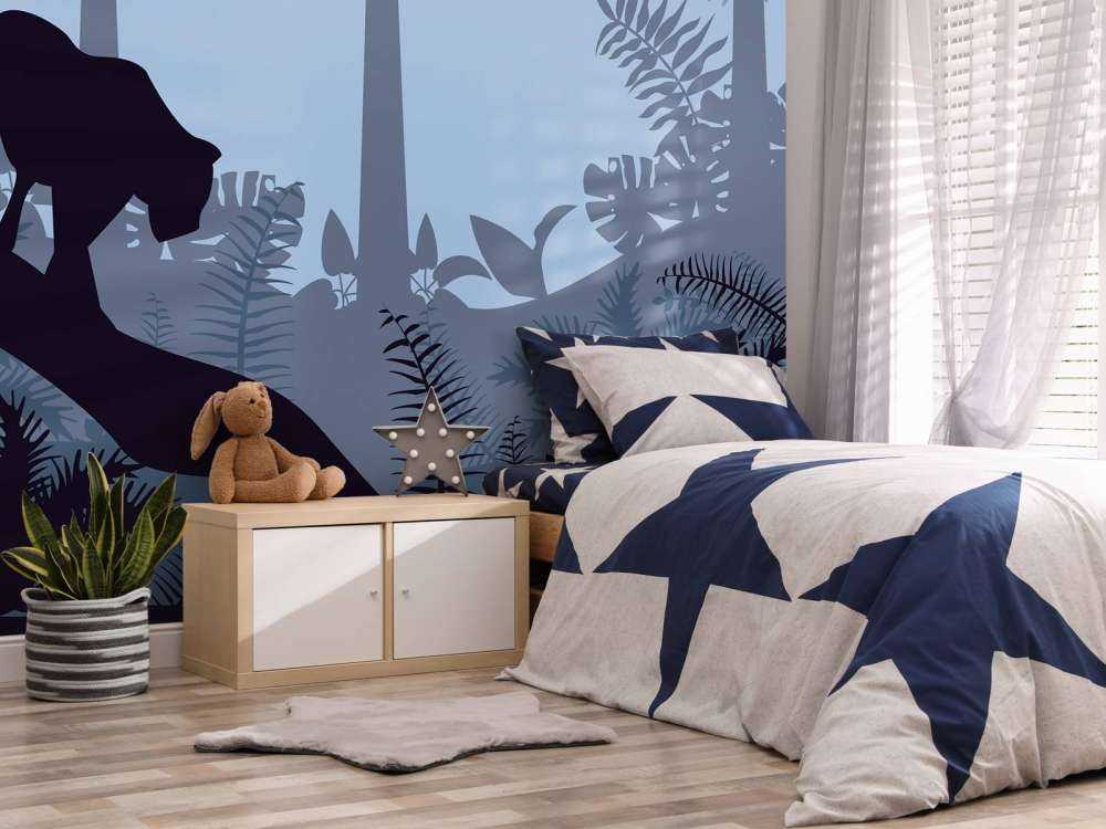 Leopard w błękitnej dżungli