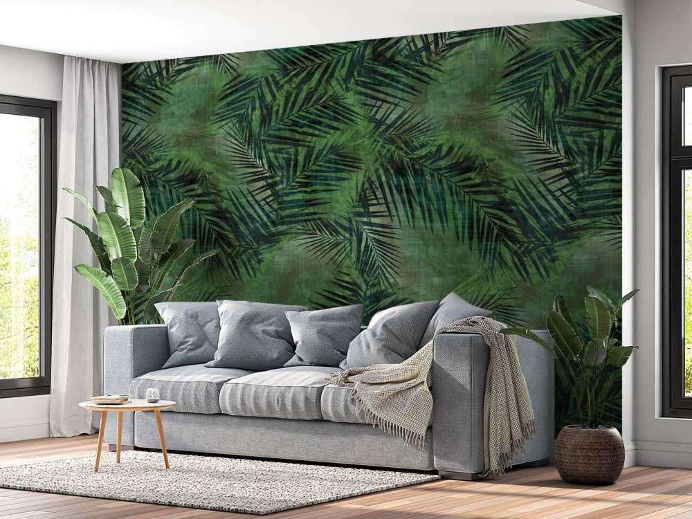 Zielone liście tropikalne