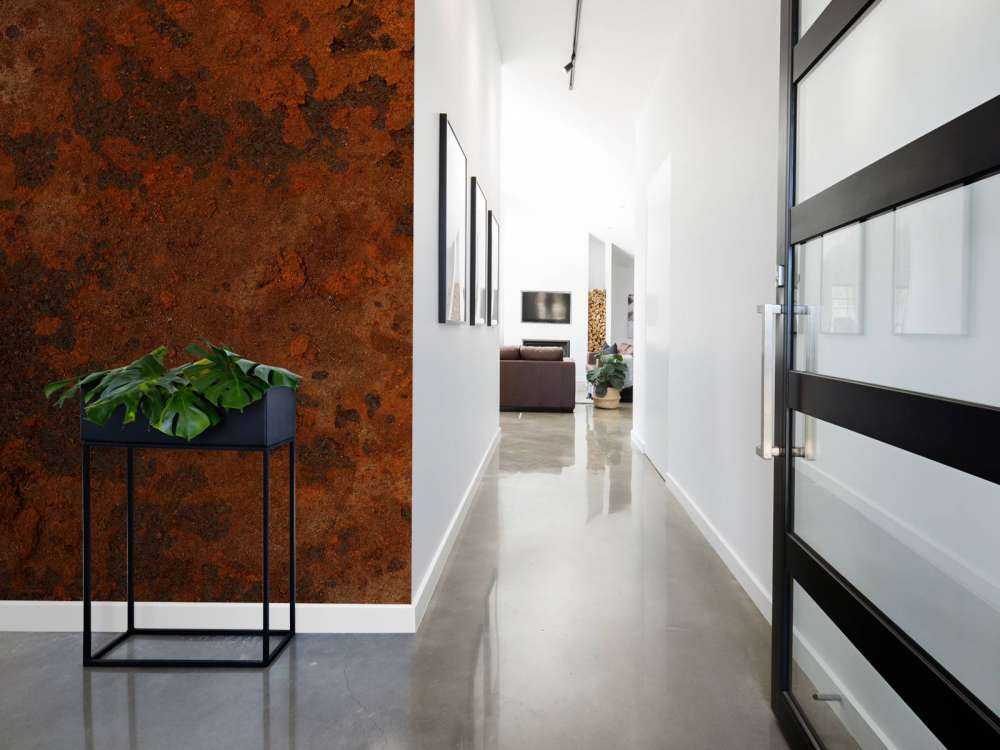 Struktura rdzawy brąz