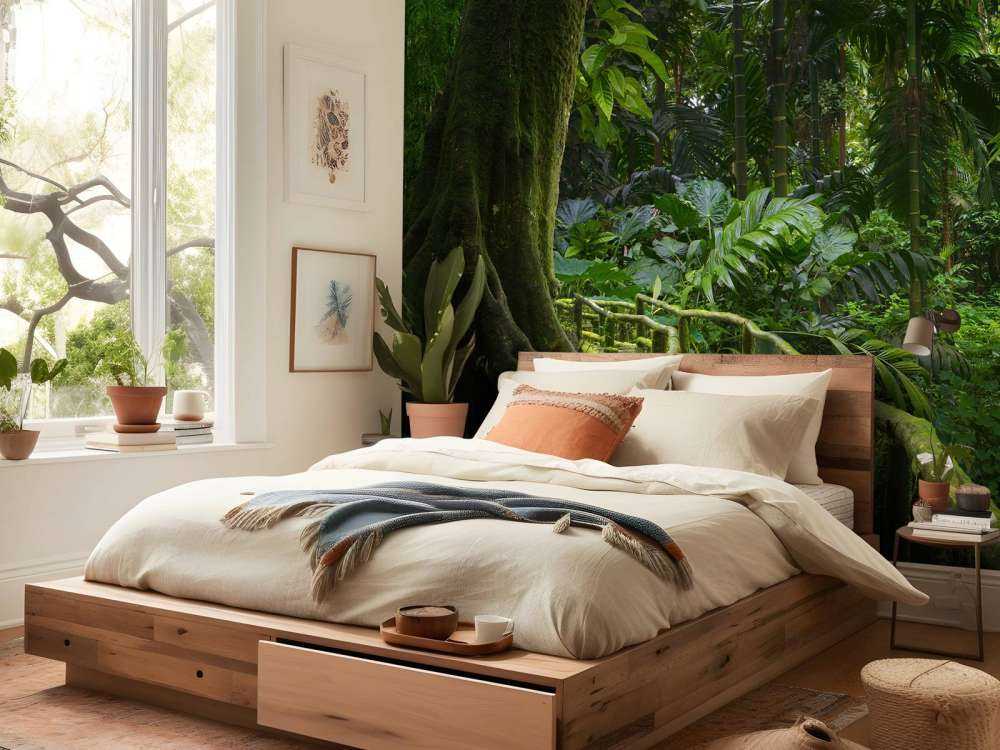 Wąski mostek w dżungli