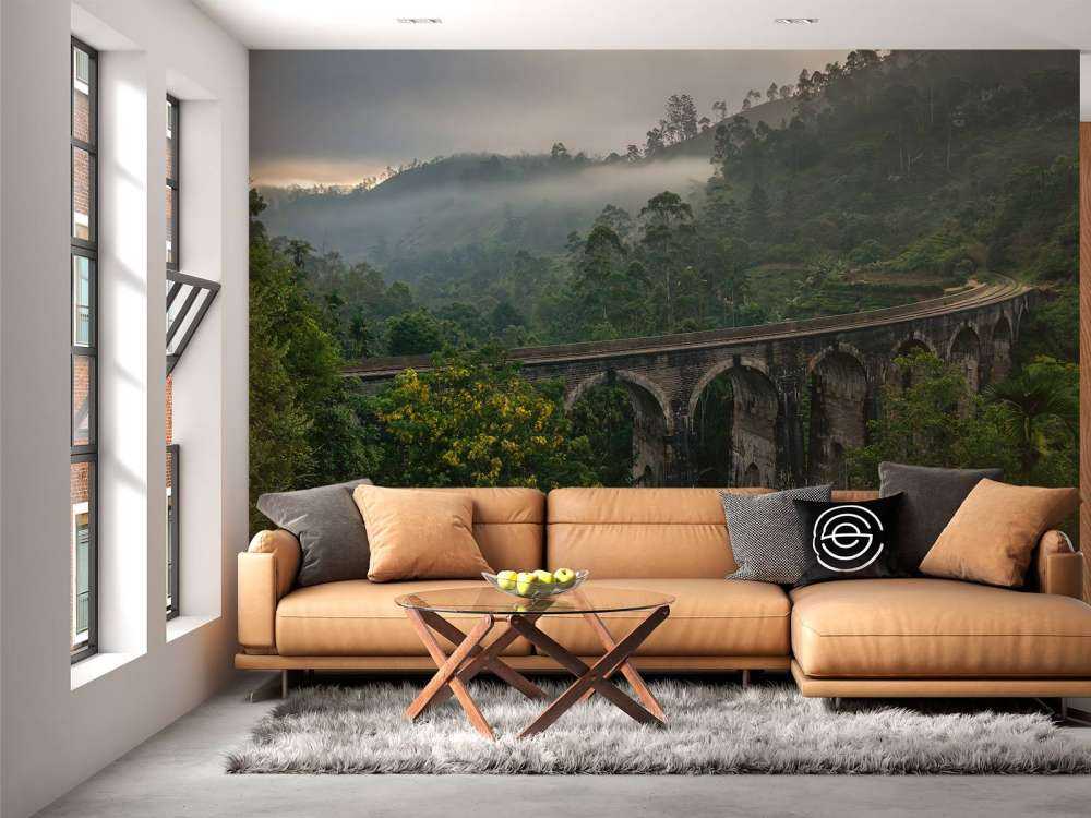 Most kolejowy przez dżunglę