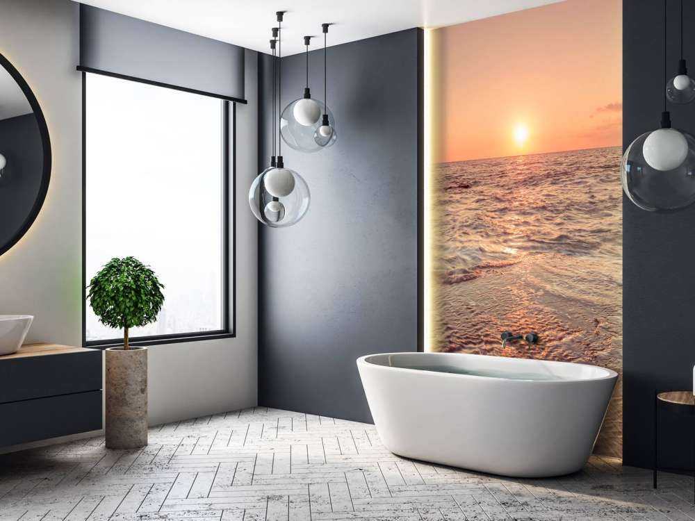 Zachód słońca na plaży