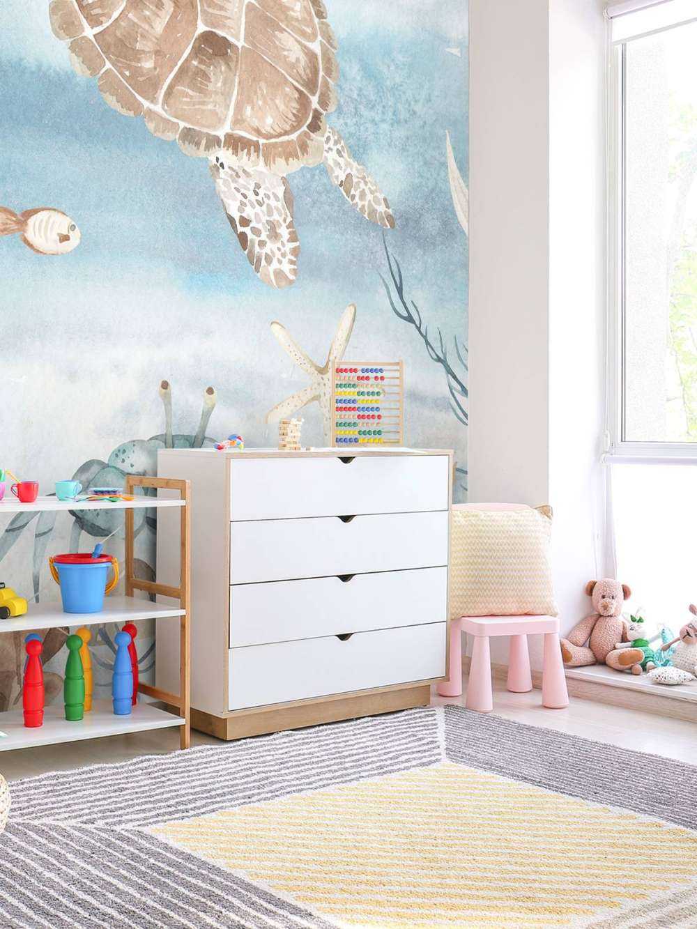 Akwarela żółw morski