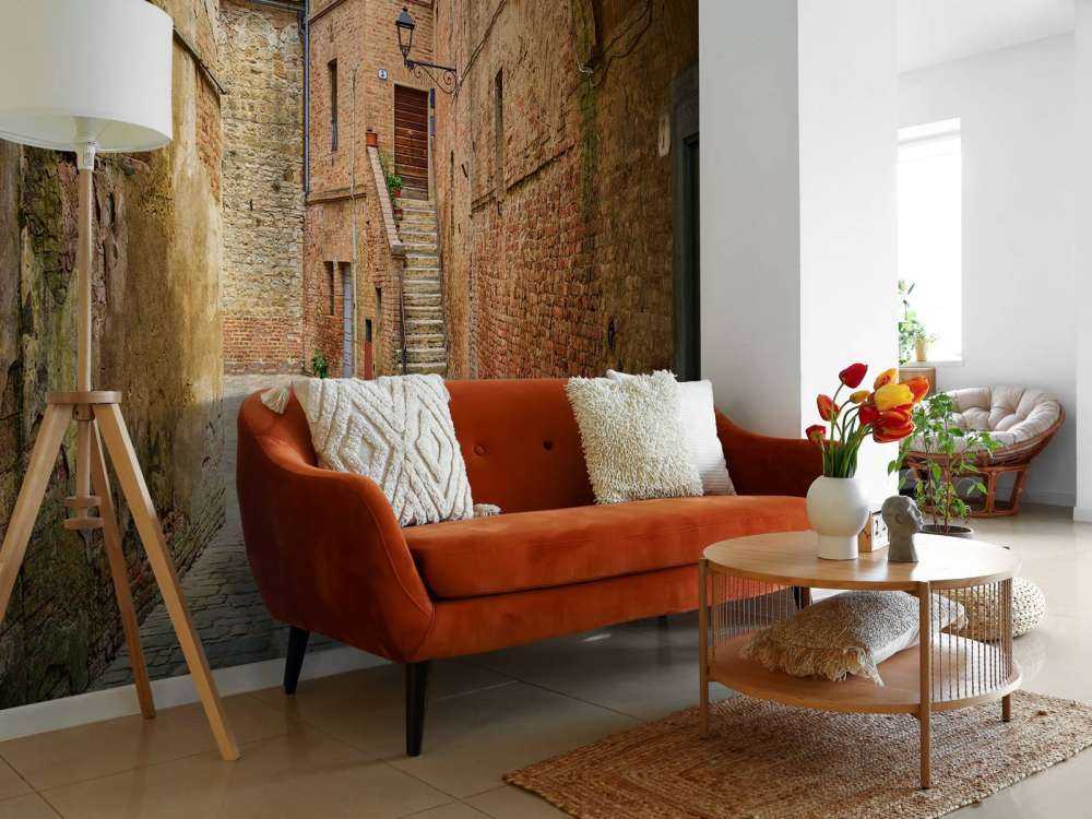 Wąska łukowa ulica